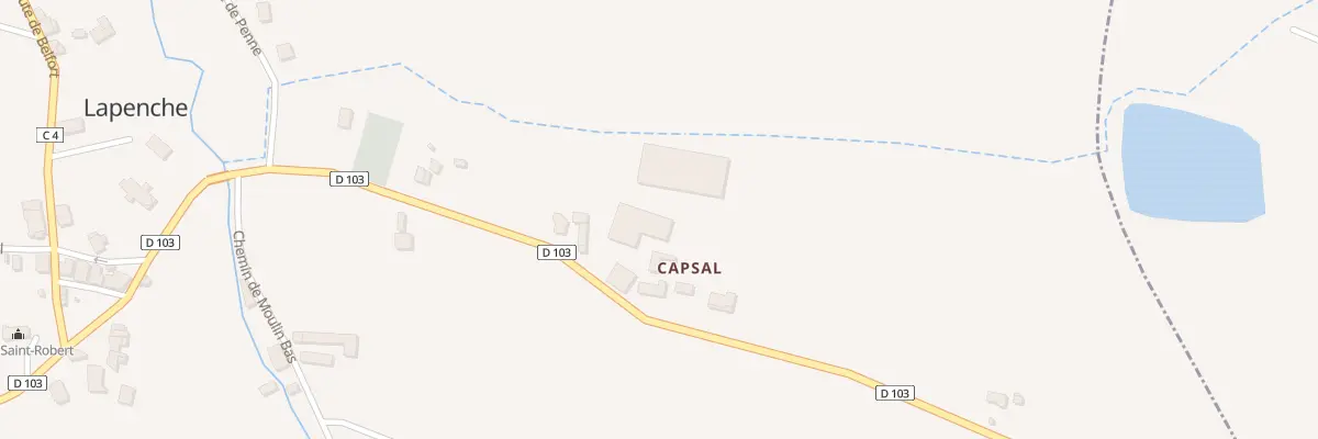 Plan du 5102 Capsal à Lapenche