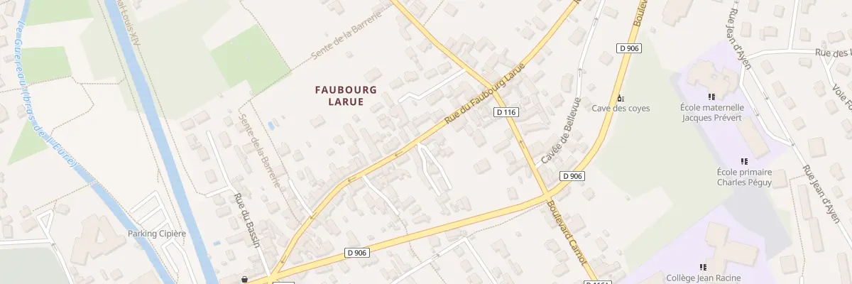 Plan du 34 Rue du Faubourg Larue à Maintenon