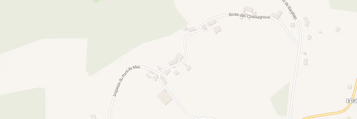 Plan du 464 Rte des Chassagnoux à Condat-sur-Ganaveix