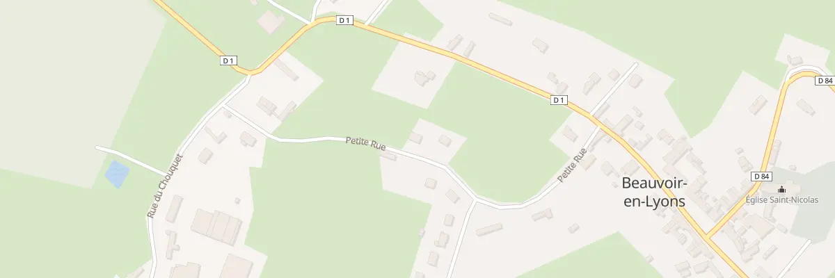 Plan du 12 Petite Rue à Beauvoir-en-Lyons