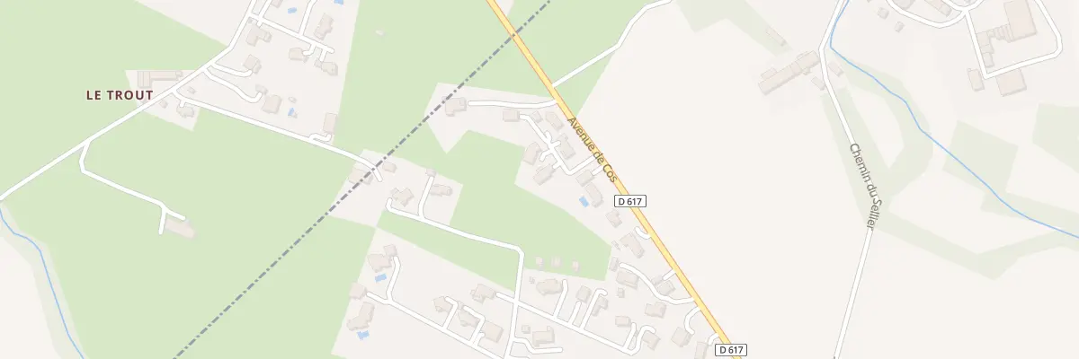 Plan du 58 Av de Cos à Foix
