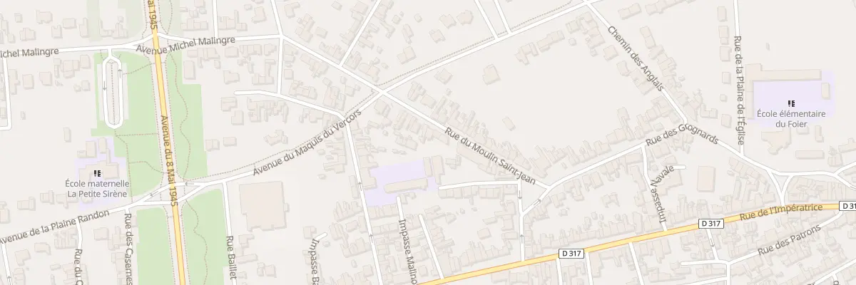 Plan du 21 Rue du Moulin Saint Jean à Berck