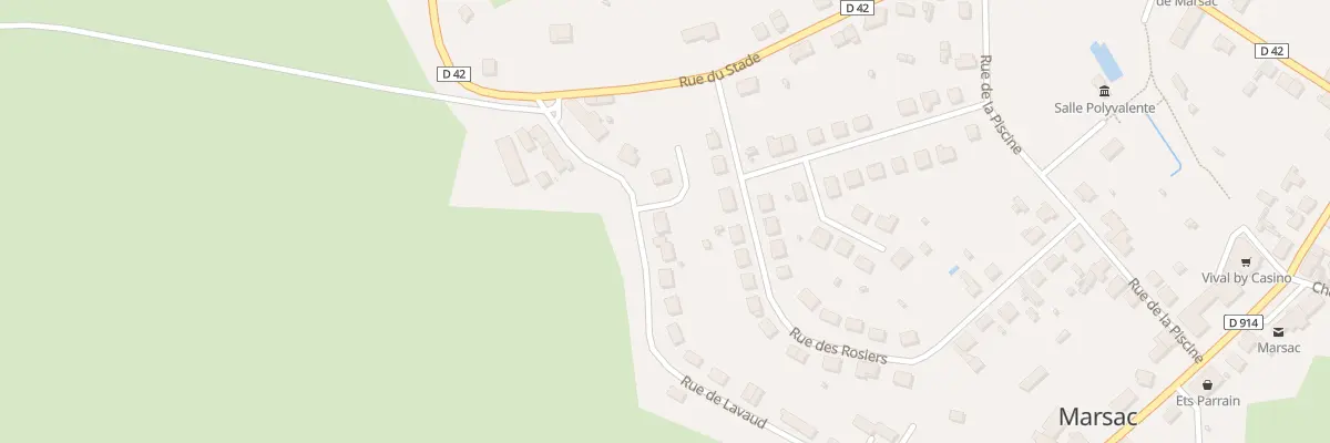 Plan du 50 Rue de Lavaud à Marsac
