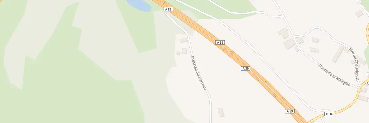 Plan du 5113 Chauvignac à Saint-Pardoux-l’Ortigier