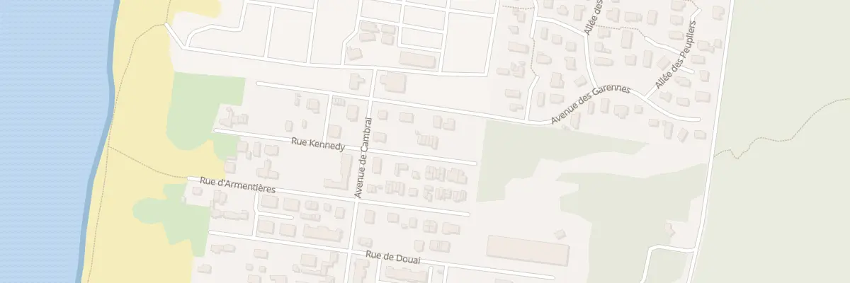 Plan du 62 Rue du President Kennedy à Camiers