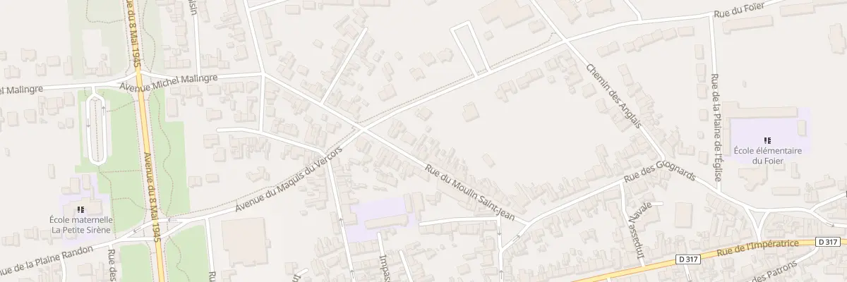 Plan du 38 Rue du Moulin Saint Jean à Berck