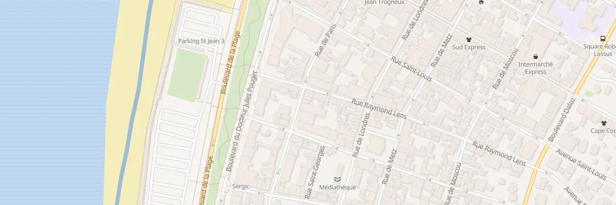 Plan du 101 Rue de Paris au Touquet-Paris-Plage
