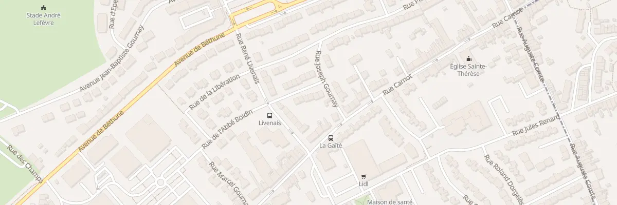 Plan du 6 Rue d’Estienne d’Orves au Portel