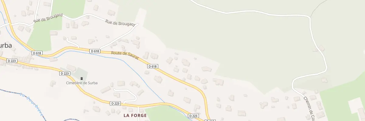 Plan du 131A Bergasses à Surba