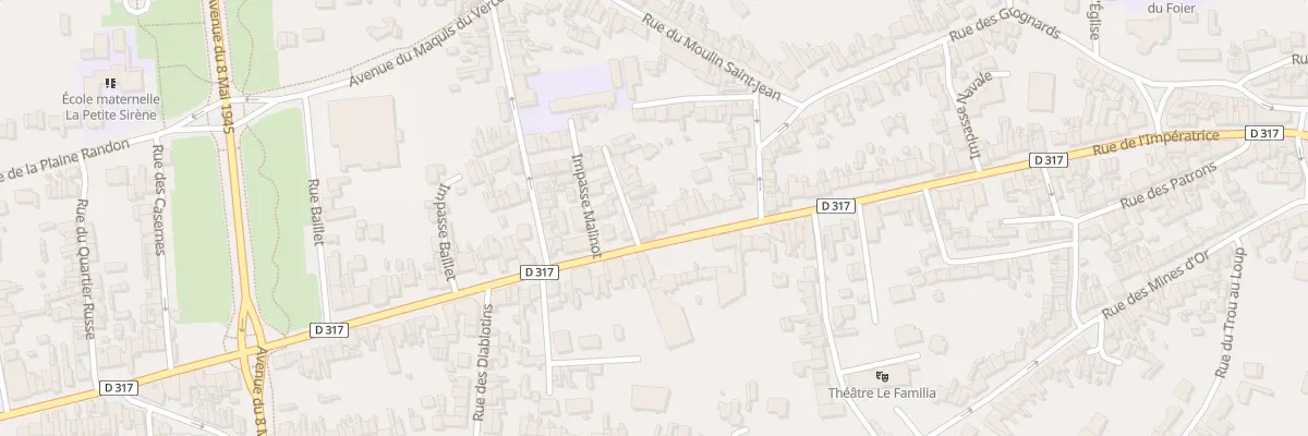 Plan du 289 Rue de l’Impératrice à Berck