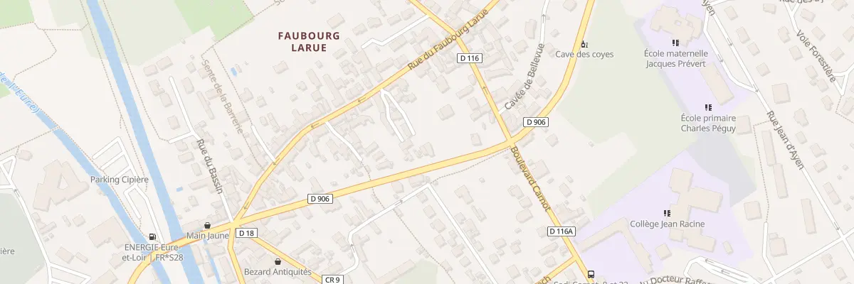 Plan du 32 Rue du Faubourg Larue à Maintenon