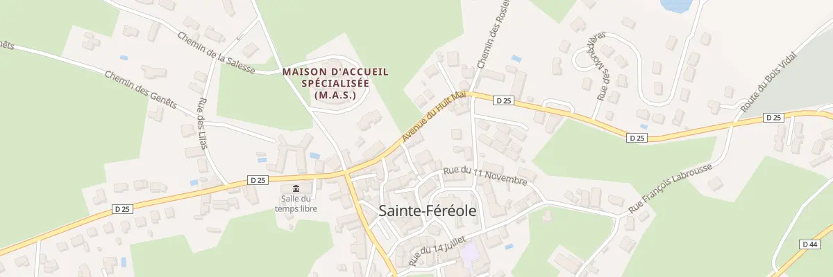 Plan du 7 Av Du Huit Mai à Sainte-Féréole