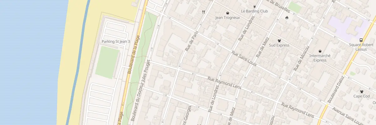 Plan du 95 Rue de Paris au Touquet-Paris-Plage