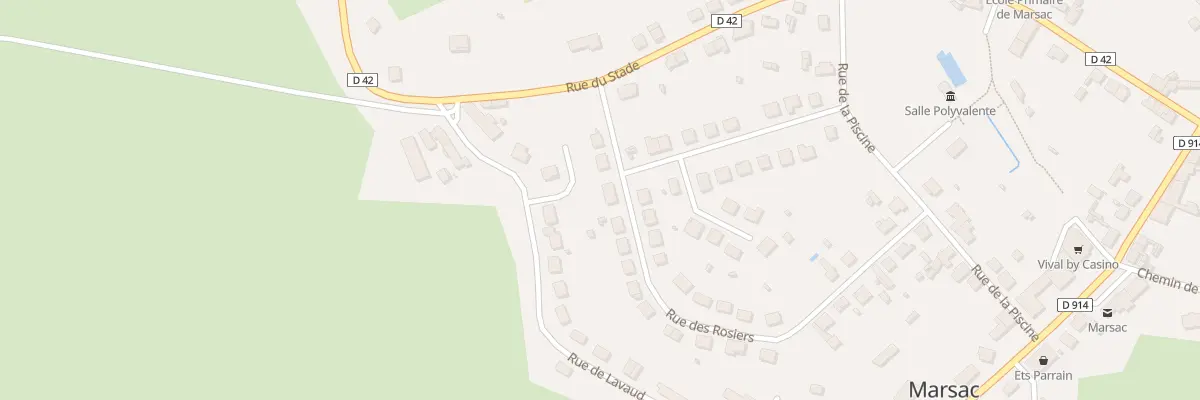 Plan du 37 Rue des Rosiers à Marsac