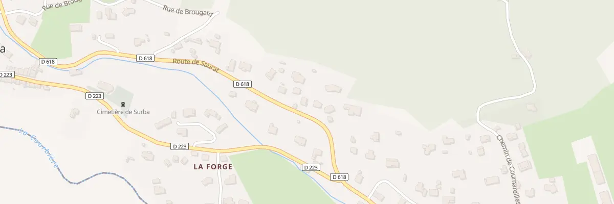 Plan du 1446 Rte de Saurat à Surba