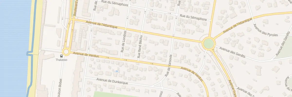 Plan du 181 Rue René Béchu au Touquet-Paris-Plage