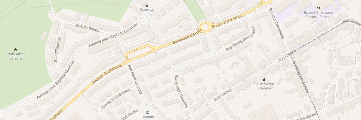 Plan du 23 Rue Pierre Brossolette au Portel