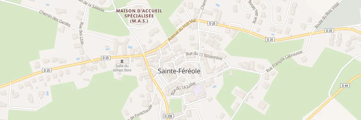 Plan du 9 Pl De L’Eglise à Sainte-Féréole