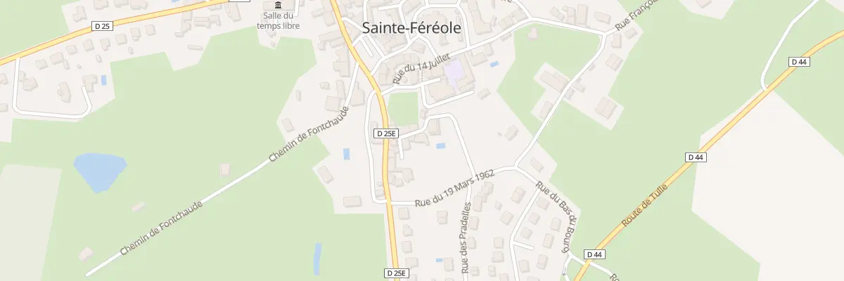 Plan du 7 Rue Du Cordonnier à Sainte-Féréole