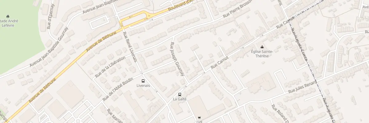 Plan du 13 Rue Joseph Gournay au Portel