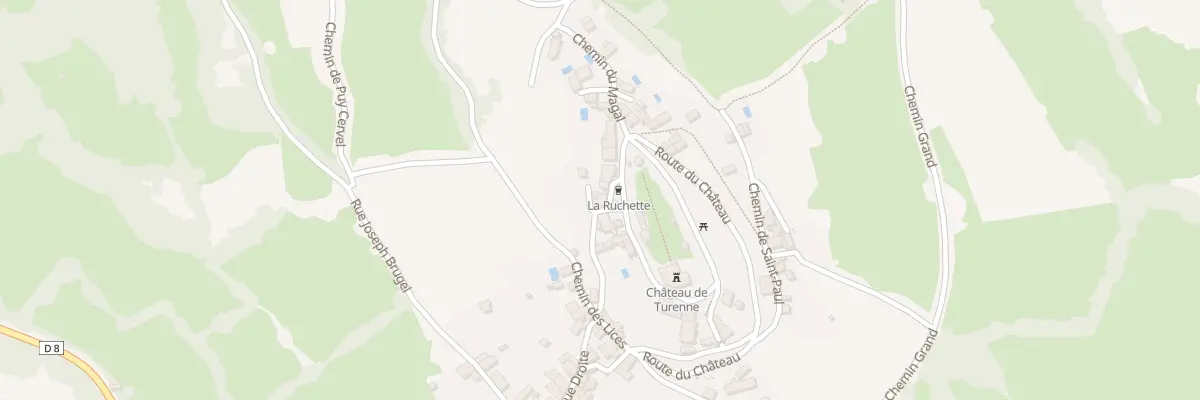 Plan du 95 Rue De La Cavotte à Turenne
