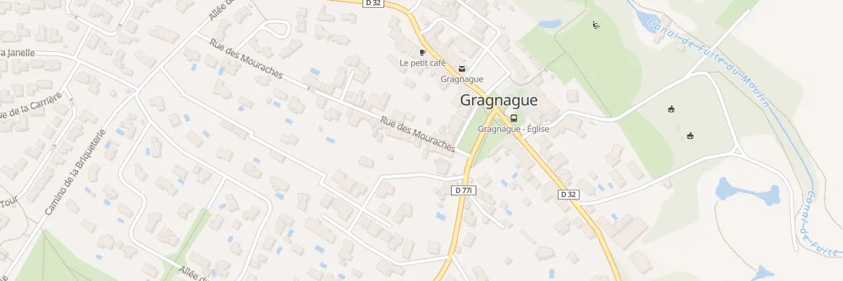 Plan du 8 Rue des Mouraches à Gragnague