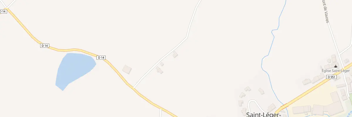 Plan du 22 Rte de la Brande la Bussiere à Saint-Léger-Bridereix