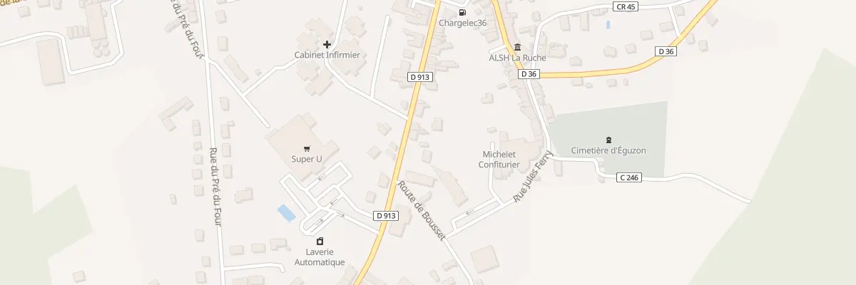Plan du 27 Rue Camille Toussaints à Éguzon-Chantôme