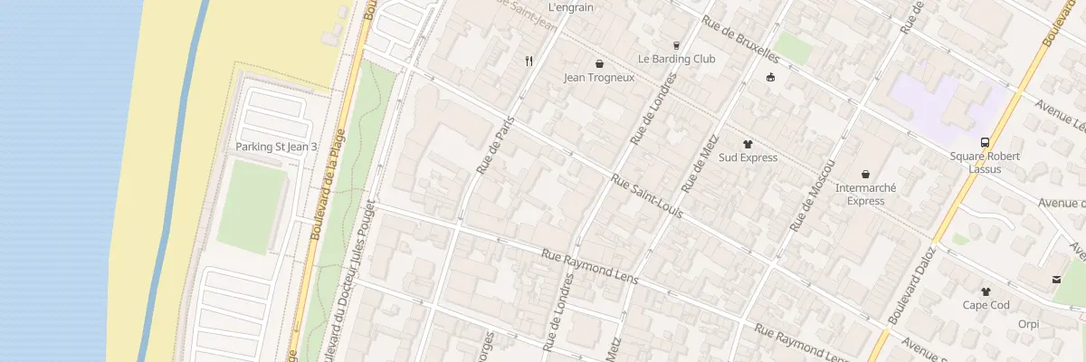 Plan du 26 Rue Saint-louis au Touquet-Paris-Plage