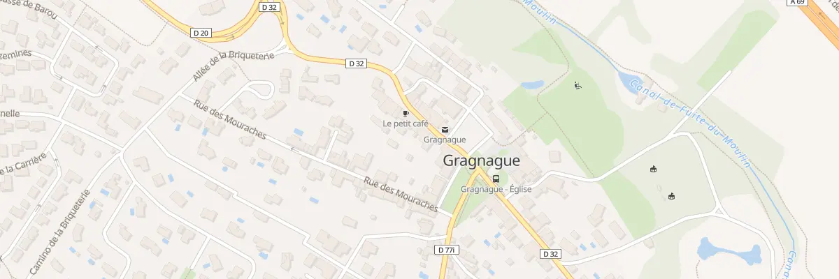 Plan du 20B Av du Champ de Foire à Gragnague