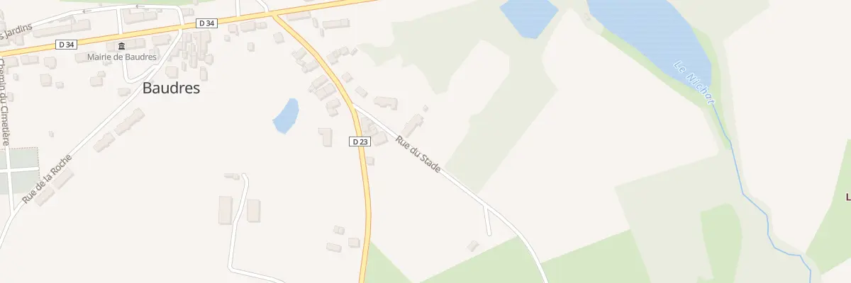 Plan du 5 Rue du Stade à Baudres