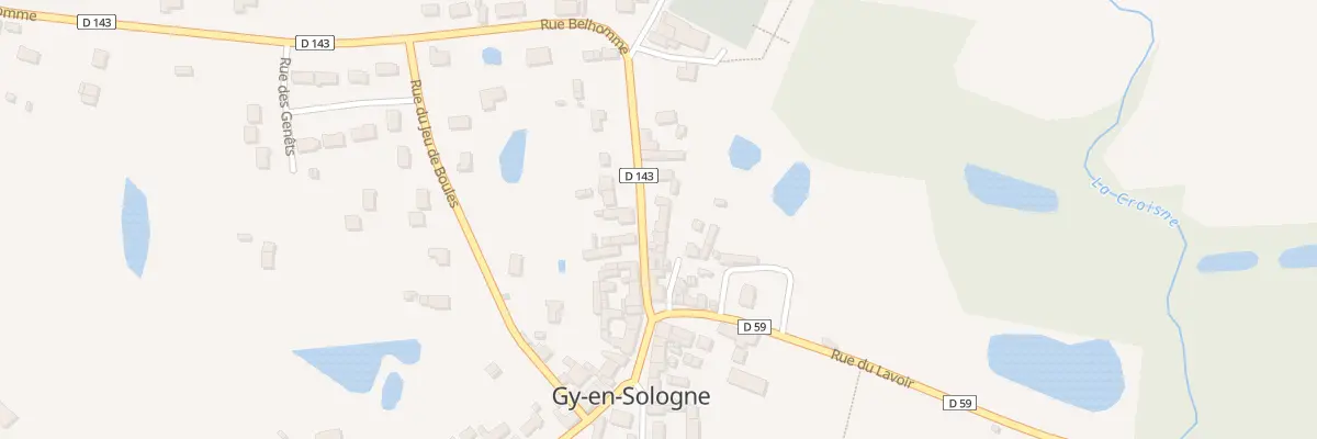 Plan du 8 Rue des Tailleurs à Gy-en-Sologne
