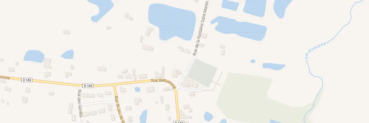 Plan du 3 Rue de la Fontaine St Martin à Gy-en-Sologne