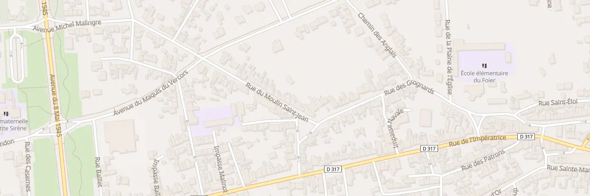 Plan du 8 Rue du Moulin Saint Jean à Berck