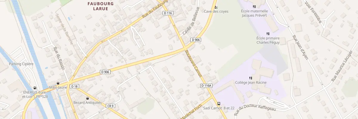 Plan du 2 Bd Carnot à Maintenon
