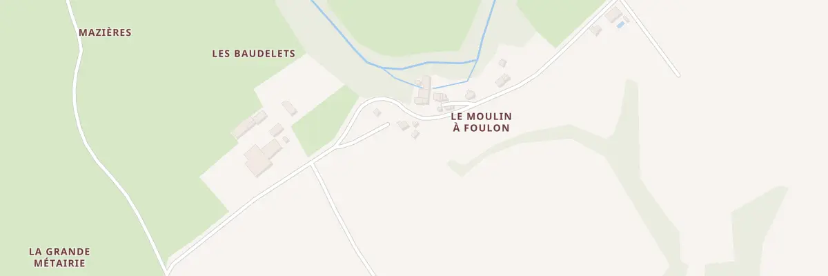 Plan du 6 Le Moulin à Foulon à Tendu