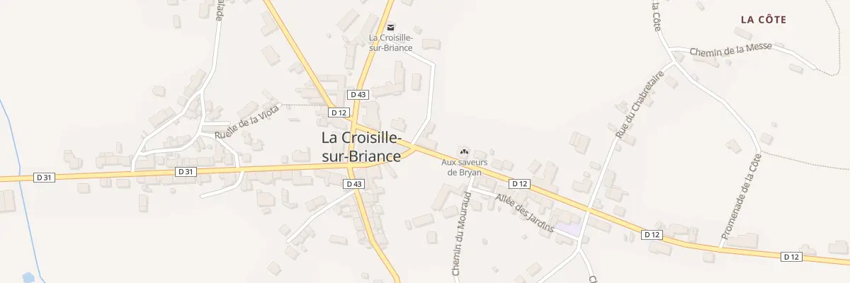 Plan du 1 Rte du Mont Gargan à La Croisille-sur-Briance
