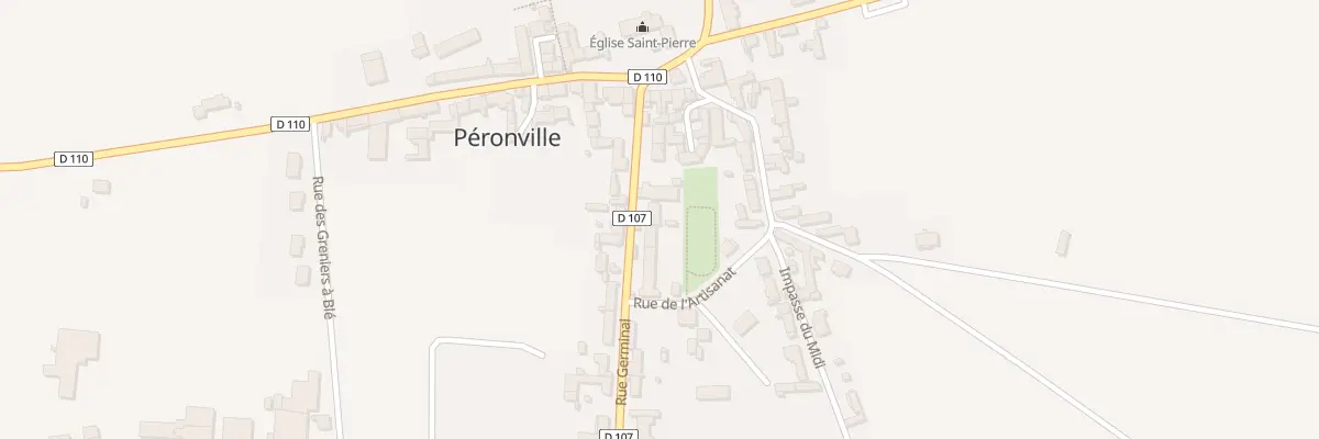 Plan du 9 Rue Germinal à Péronville