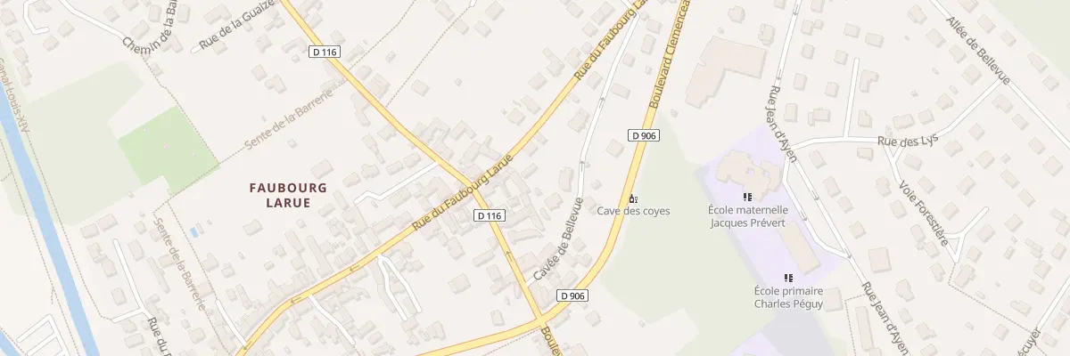 Plan du 54A Rue du Faubourg Larue à Maintenon