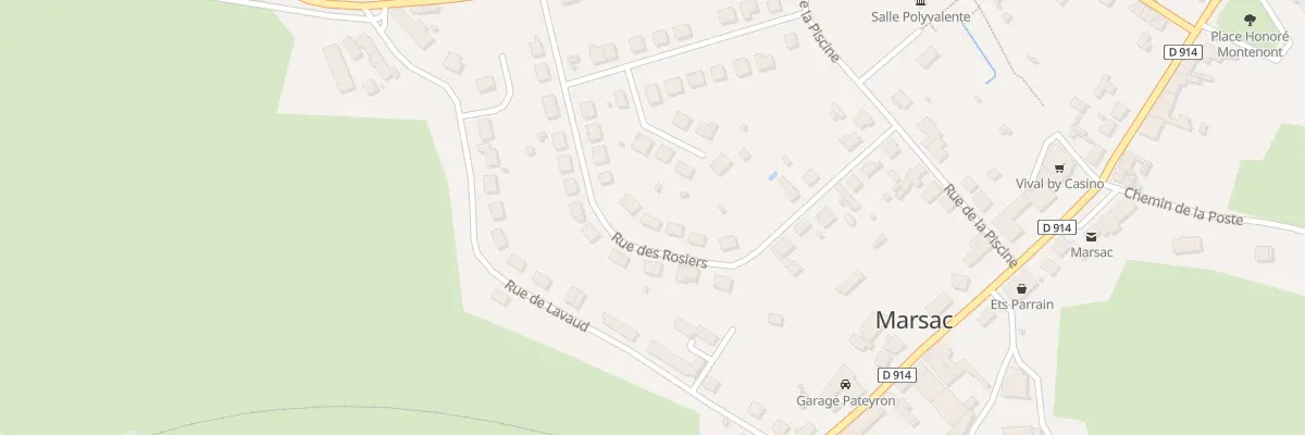 Plan du 22 Rue des Rosiers à Marsac