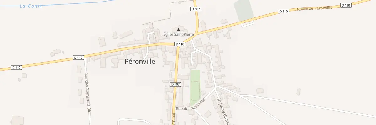 Plan du 4 Ven des Fleurs à Péronville