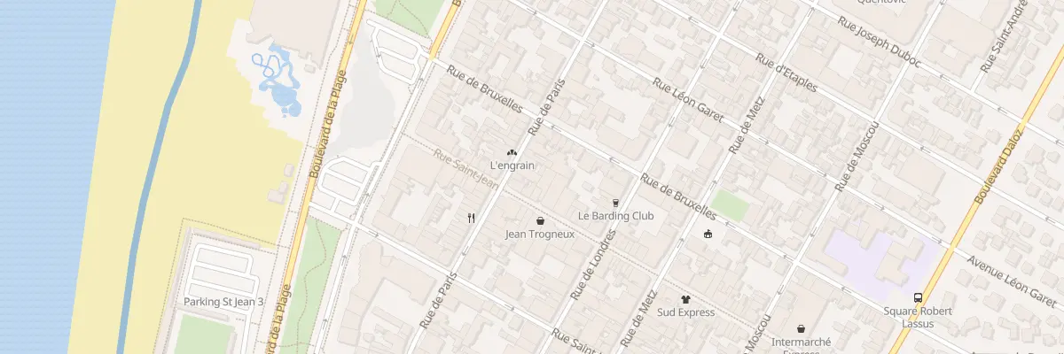 Plan du 55 Rue de Paris au Touquet-Paris-Plage
