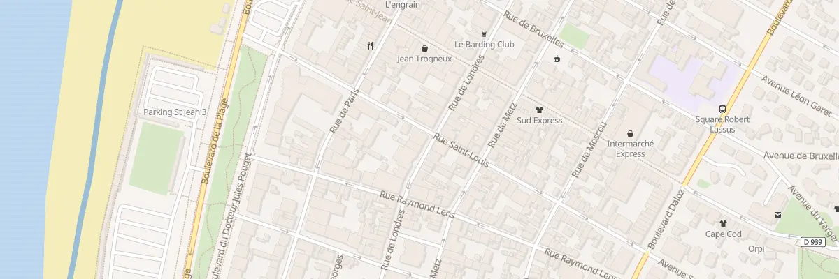 Plan du 34 Rue Saint-louis au Touquet-Paris-Plage