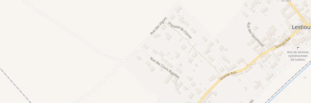 Plan du 14 Rue des Cours Bigottes à Lestiou