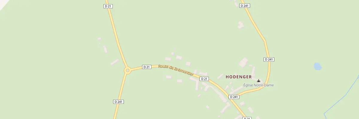 Plan du 1A Rte de Bremontier à Hodeng-Hodenger