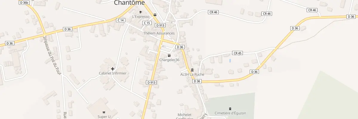 Plan du 6 Rue Jules Ferry à Éguzon-Chantôme