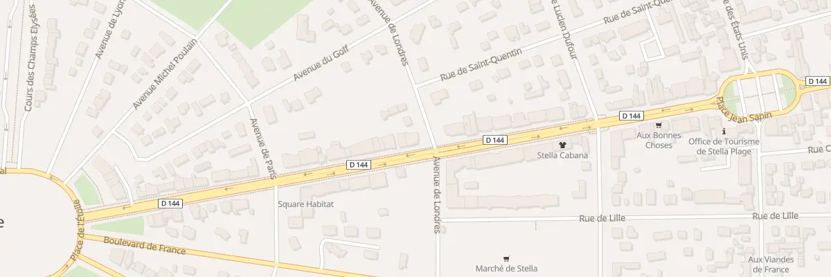 Plan du 1736 Bd Edmond Labrasse à Cucq