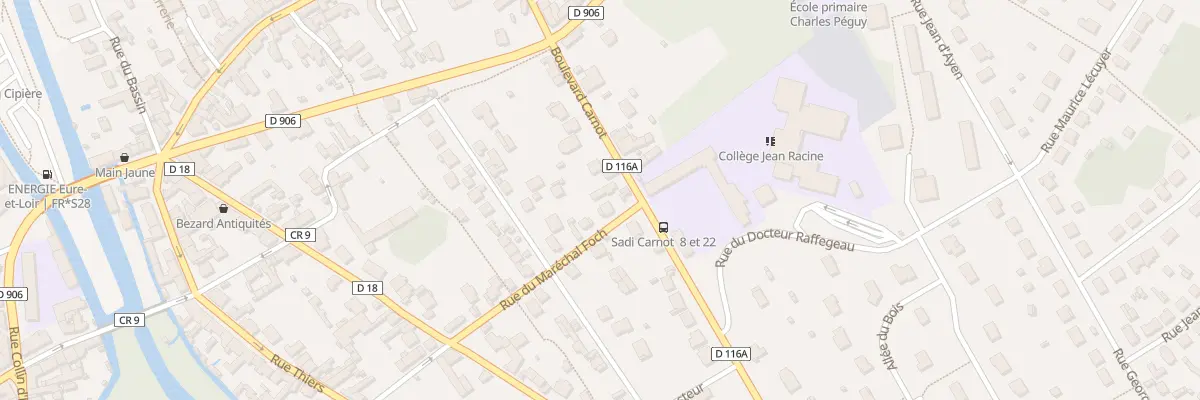 Plan du 10 Bd Carnot à Maintenon
