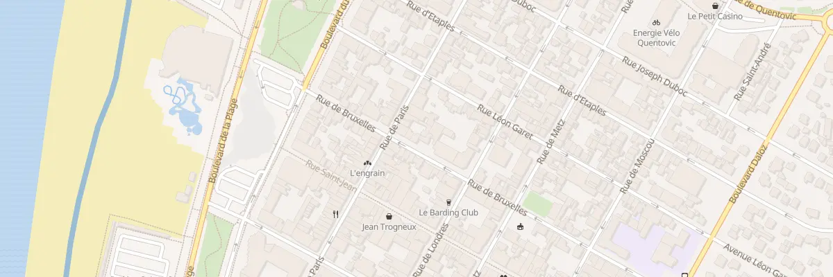 Plan du 17 Rue de Bruxelles au Touquet-Paris-Plage