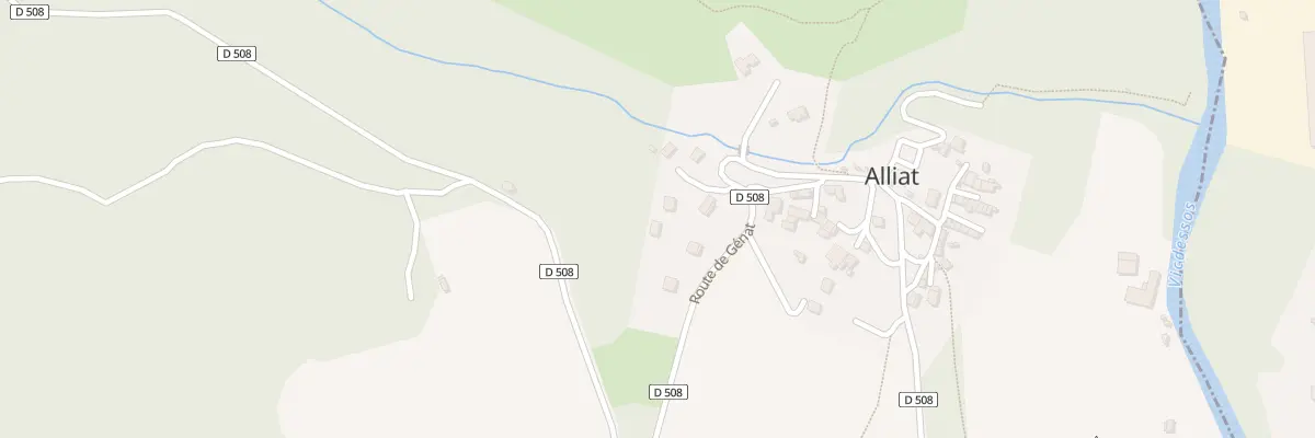 Plan du 5 Rue Chateau d’Eau à Alliat